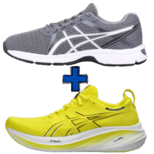 COMBO CON ZAPATILLAS  Gel-Nimbus 26 +  Gel-Impression 10 - 02